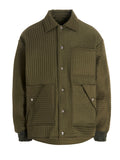 Khrisjoy Chore Quilted Stripes Down Jacket