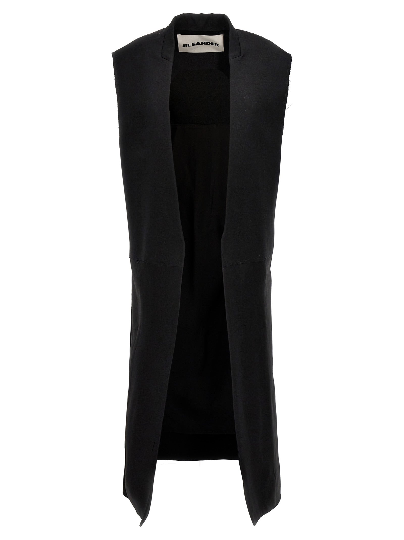 Jil Sander Two-material Long Vest