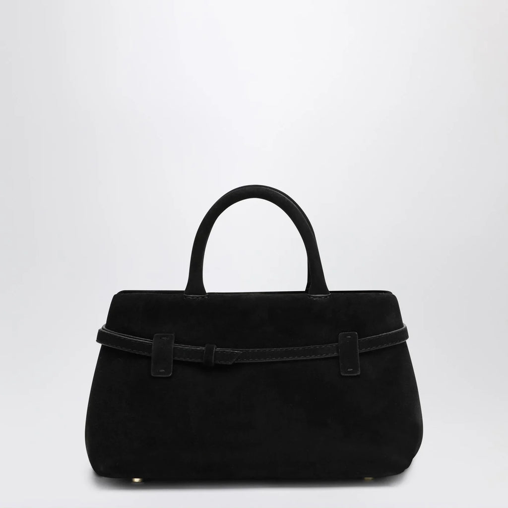 Manu Atelier Le Cambon 25 black suede bag