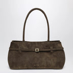 Manu Atelier Le Cambon East West Tobacco suede bag
