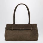 Manu Atelier Le Cambon East West Tobacco suede bag