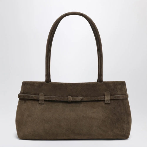 Manu Atelier Le Cambon East West Tobacco suede bag