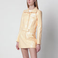 Courreges Courrèges Reedition high-neck vinyl jacket in orange