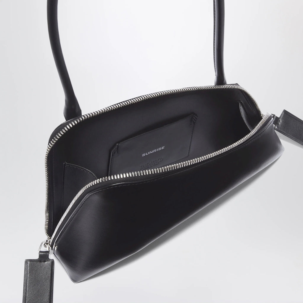 The Attico Sunrise bag black in leather