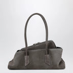 The Attico La Passeggiata Small bag in grey suede