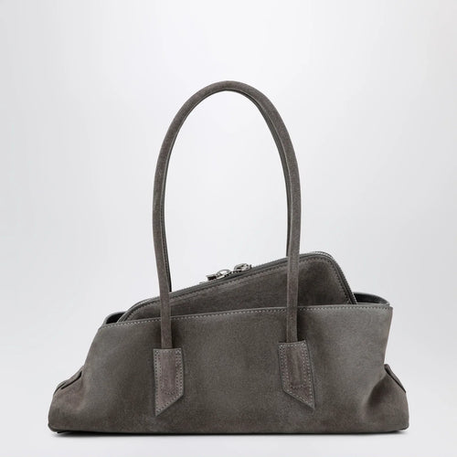The Attico La Passeggiata Small bag in grey suede