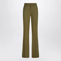 The Attico Military green wool gabardine trousers