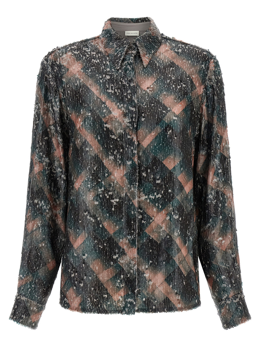 Dries Van Noten قميص تشوي مطرز