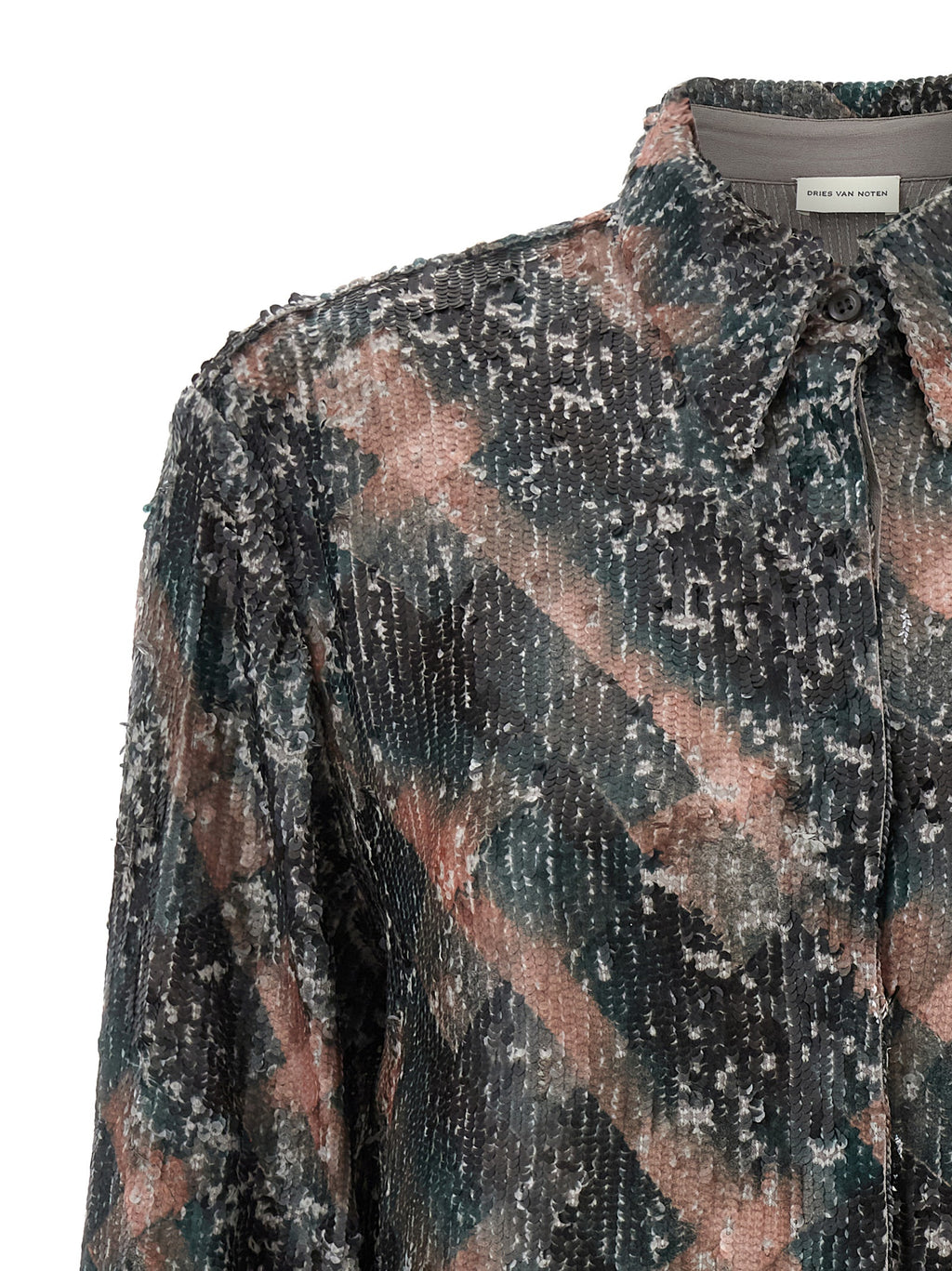 Dries Van Noten قميص تشوي مطرز