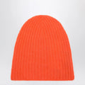 Roberto Collina Orange cashmere ribbed beanie
