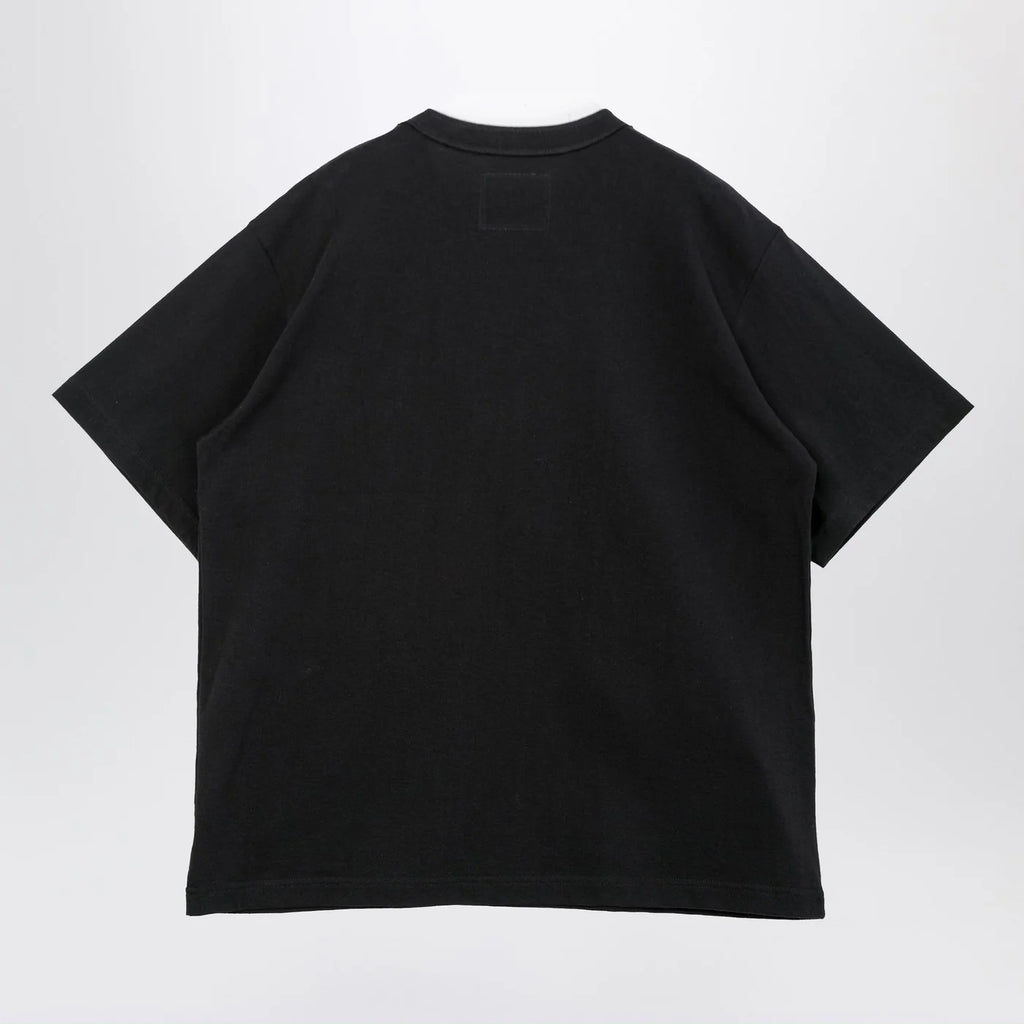 Sacai x Carhartt WIP Black cotton T-shirt with logo patch