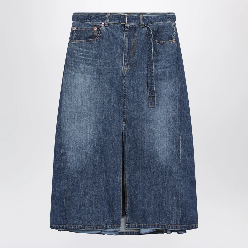 Sacai Denim skirt in blue cotton
