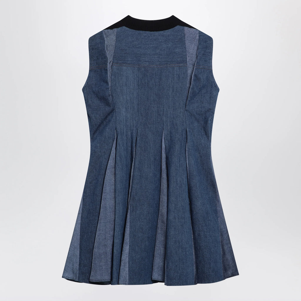 Sacai Denim dress and knit top
