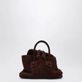 The Attico Brown suede La Passeggiata Mini bag