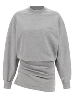 The Attico Mélange Sweatshirt Dress