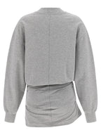 The Attico Mélange Sweatshirt Dress