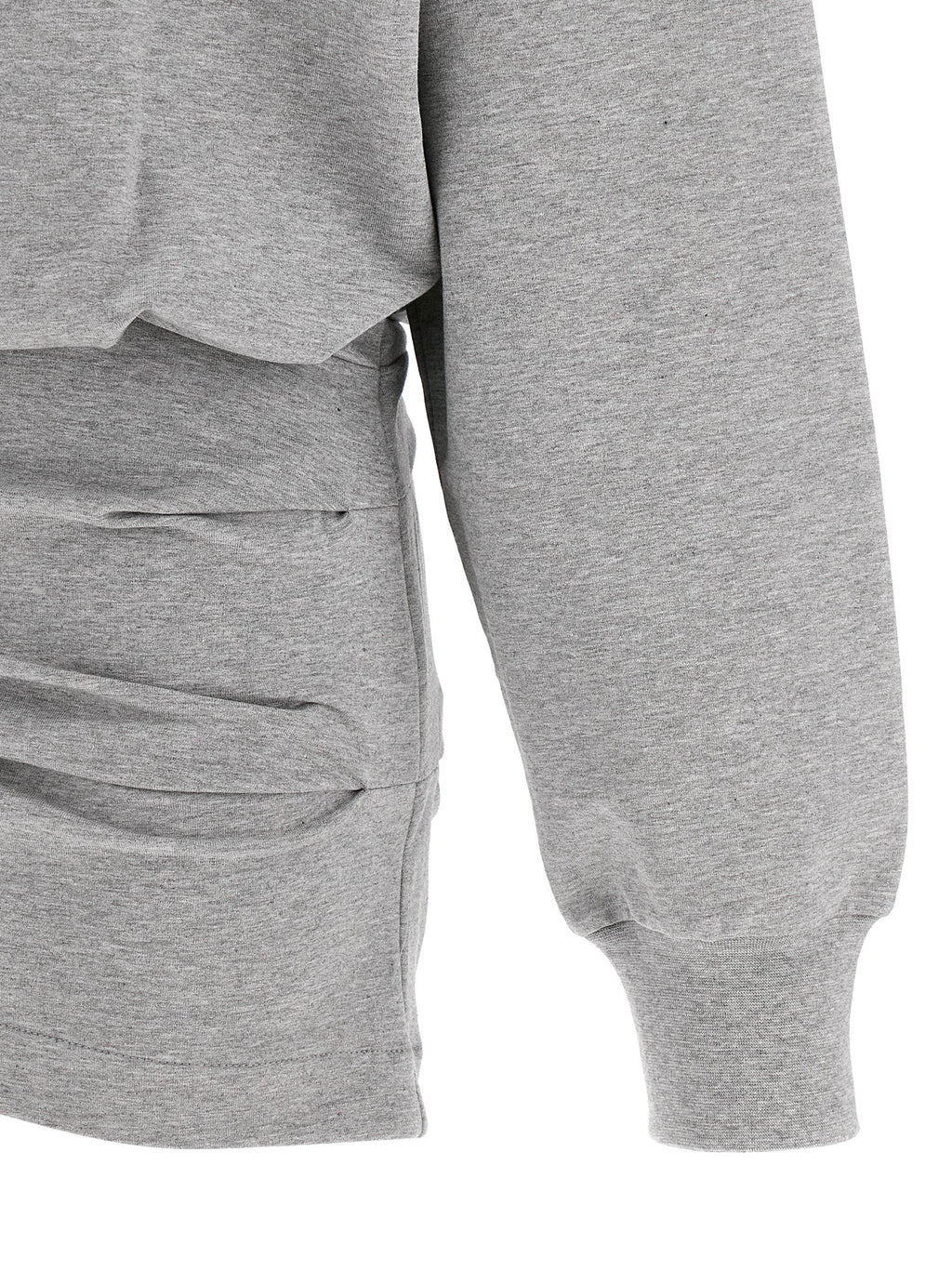 The Attico Mélange Sweatshirt Dress