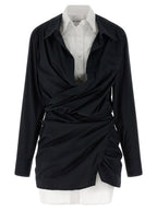 The Attico Double Layer Shirt Dress