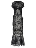 The Attico Lace Tulle Dress