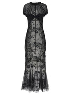 The Attico Lace Tulle Dress