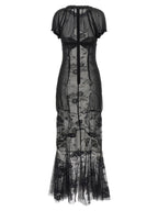 The Attico Lace Tulle Dress