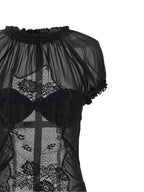 The Attico Lace Tulle Dress