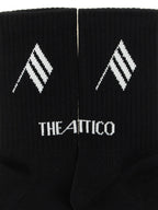 The Attico Logo Intarsia Socks