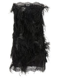 The Attico Lace And Feather Dress