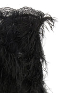 The Attico Lace And Feather Dress