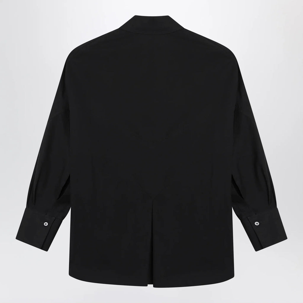 The Attico Black cotton shirt with logo