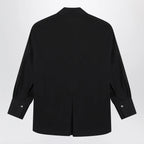 The Attico Black cotton shirt with logo