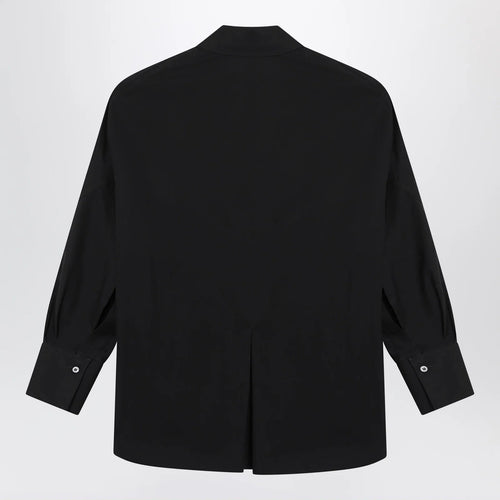 The Attico Black cotton shirt with logo