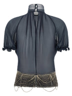 The Attico Jewel Embroidery Top