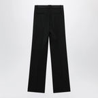 The Attico Black virgin wool tuxedo trousers