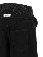 The Attico Crystal Insert Jeans