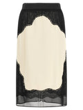 The Attico Lace Insert Skirt