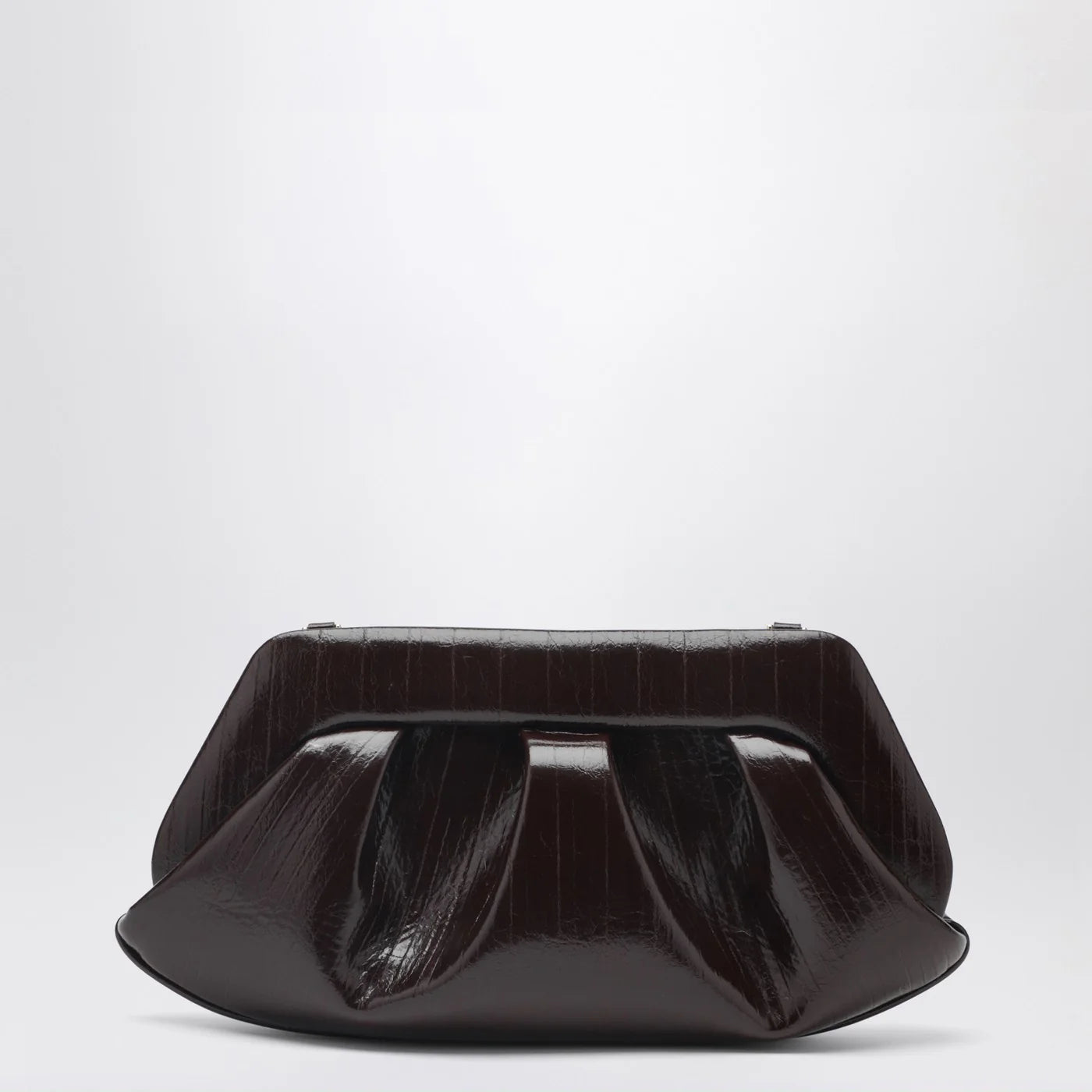THEMOIRè Emera clutch in chocolate brown