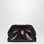 THEMOIRè Tia clutch in chocolate brown
