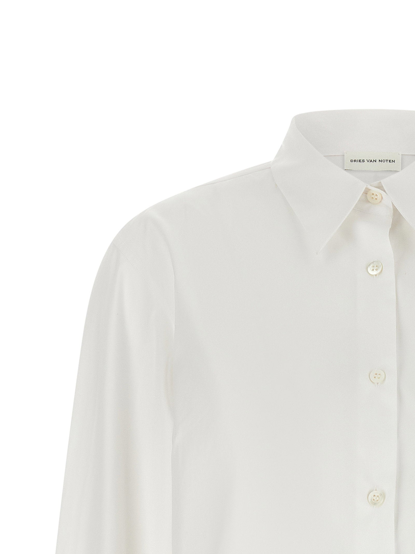 Dries Van Noten Shirt With Embroidered Cuffs