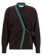 Dries Van Noten Toma Sweater With Crossed Closure
