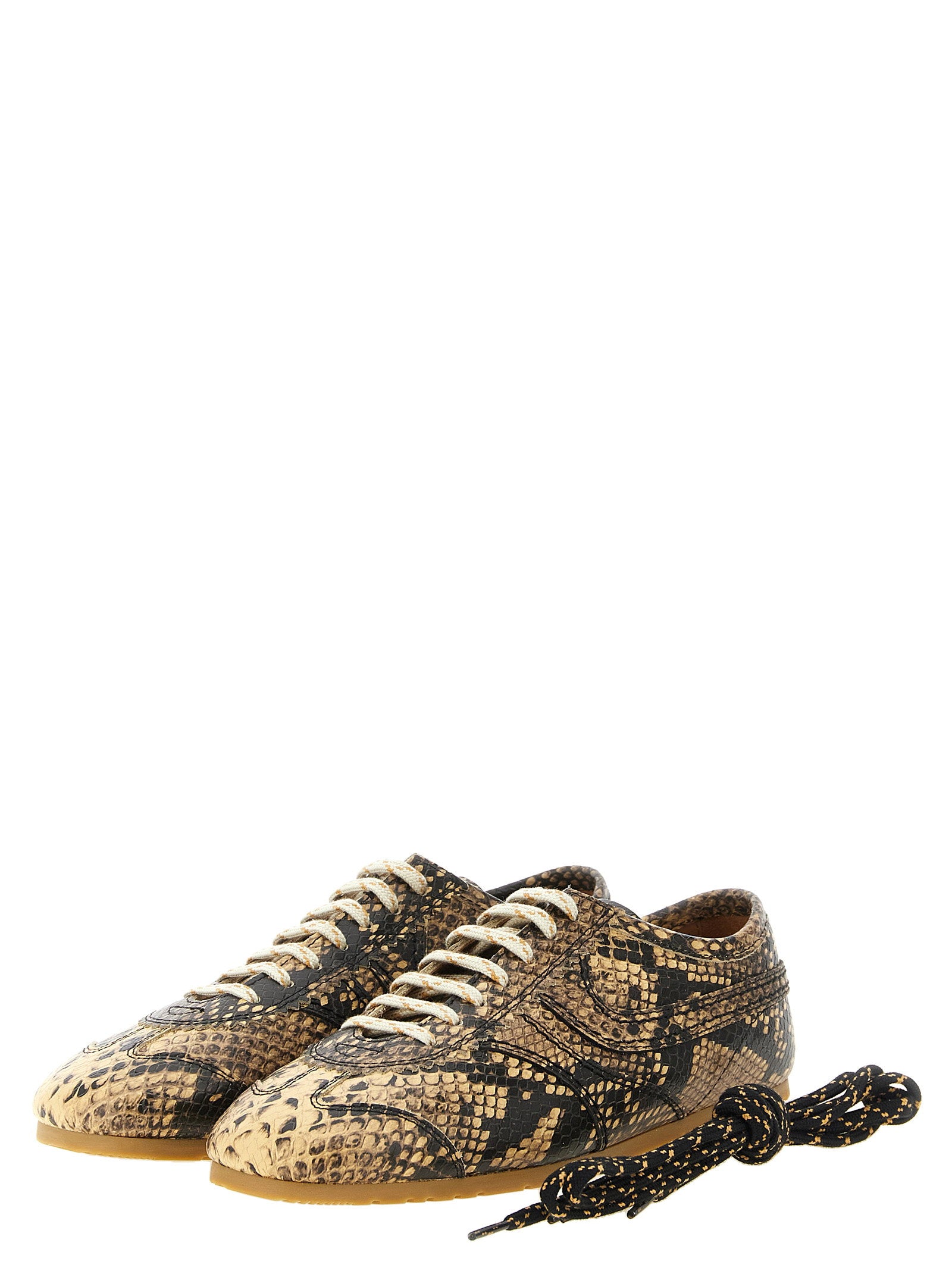 Dries Van Noten Snake Print Sneakers