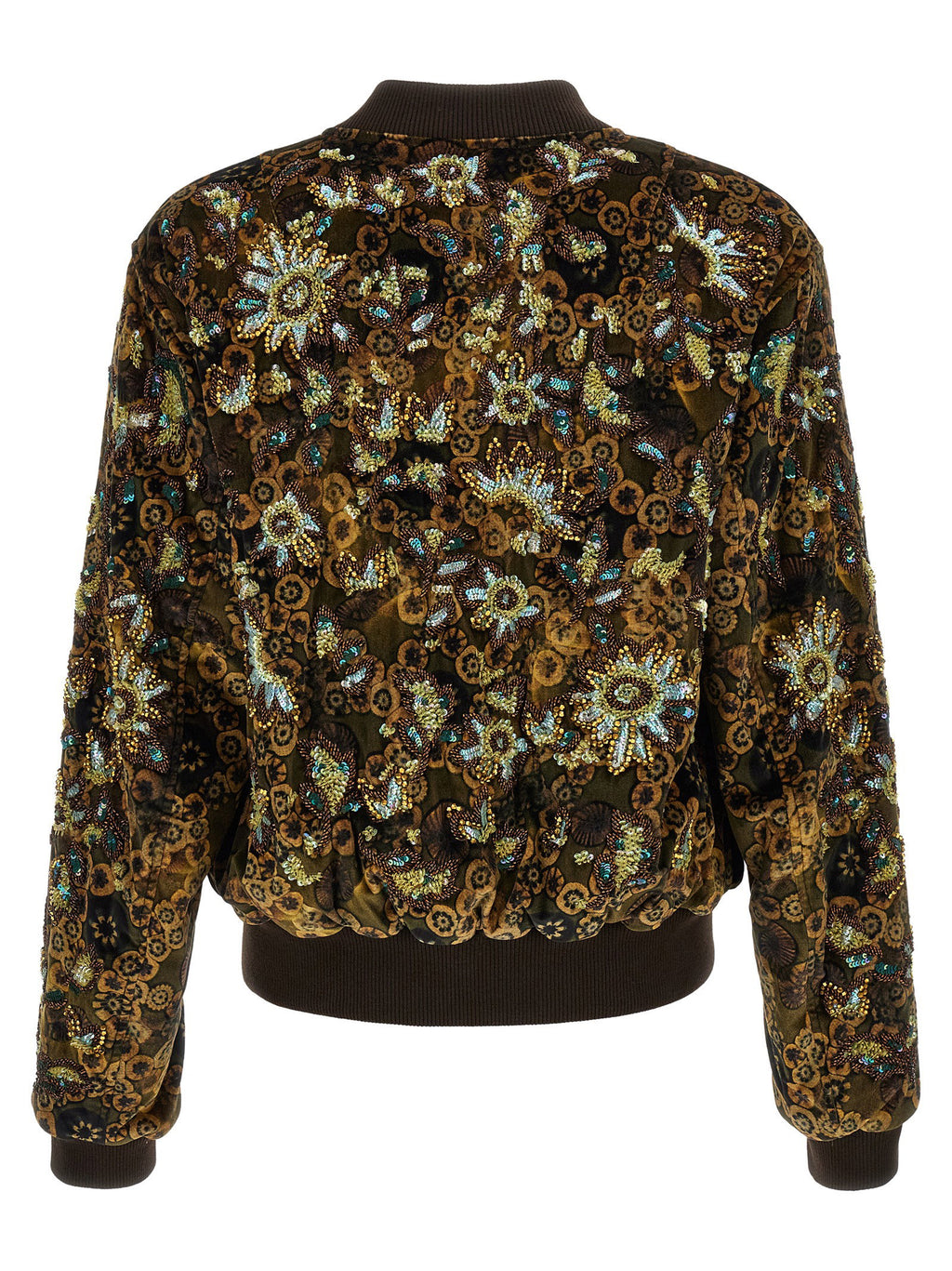 Dries Van Noten Valtor Bomber Jacket With Embroideries And Beads