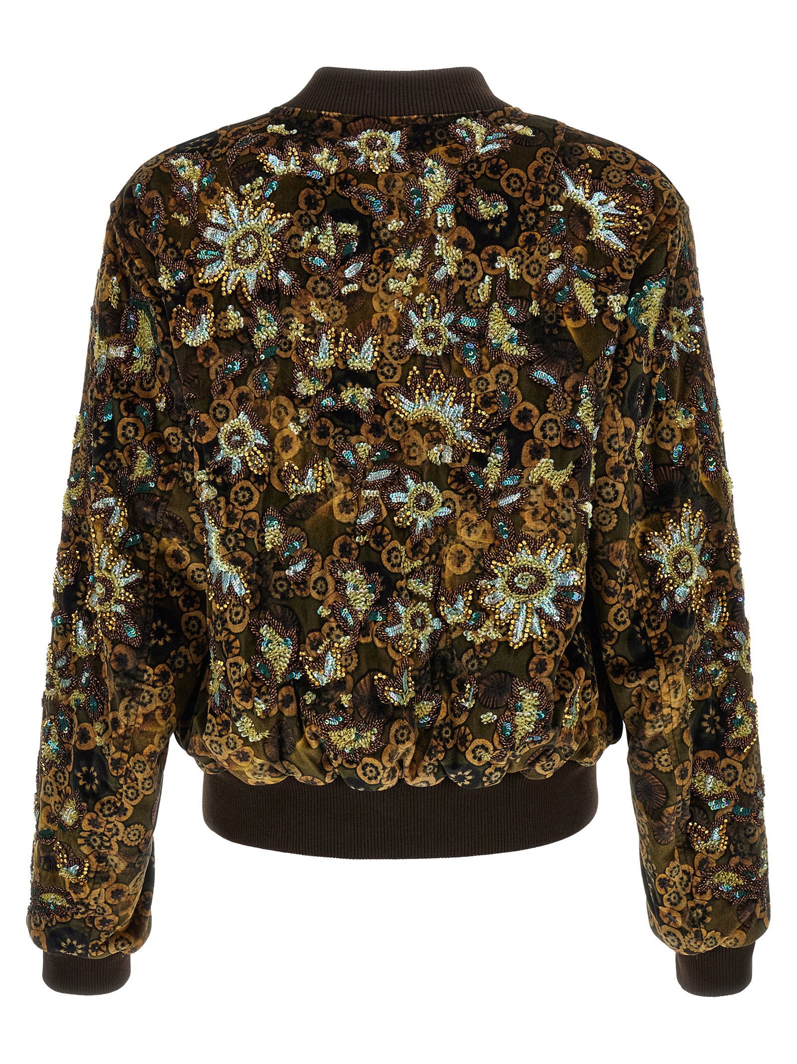 Dries Van Noten Valtor Bomber Jacket With Embroideries And Beads