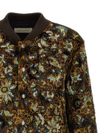 Dries Van Noten Valtor Bomber Jacket With Embroideries And Beads