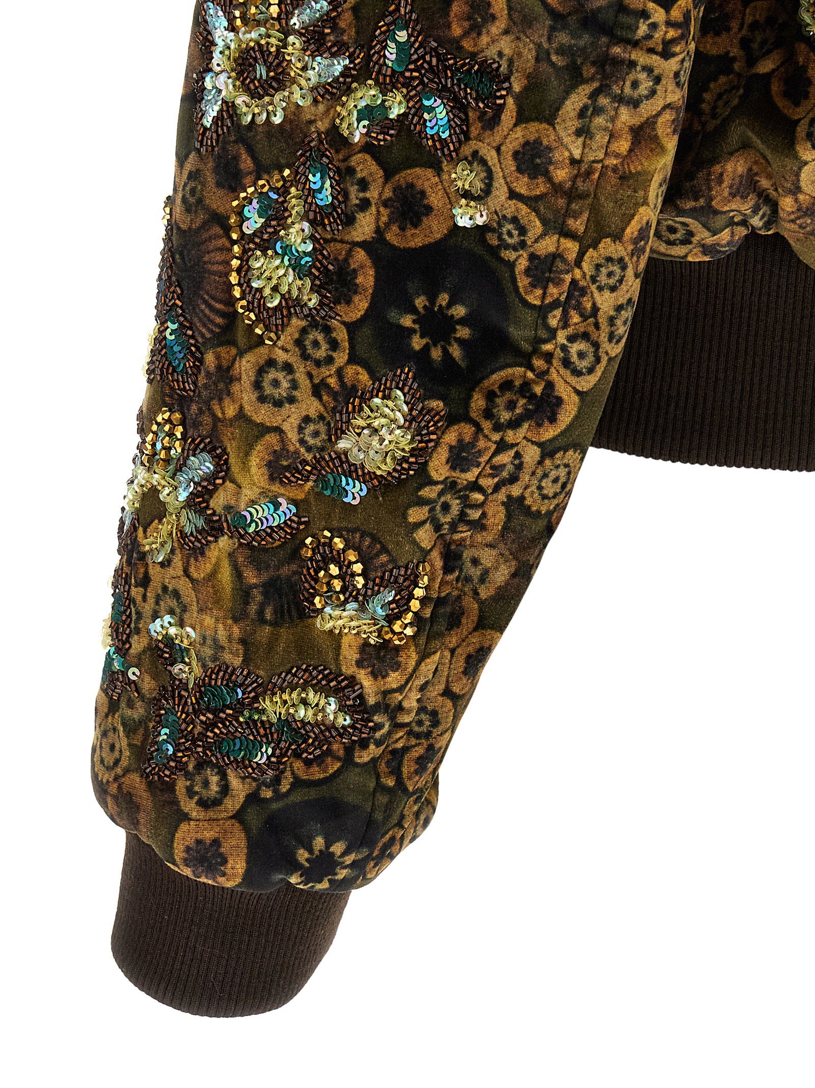 Dries Van Noten Valtor Bomber Jacket With Embroideries And Beads