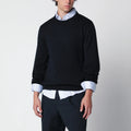 Roberto Collina Navy blue wool crew-neck sweater
