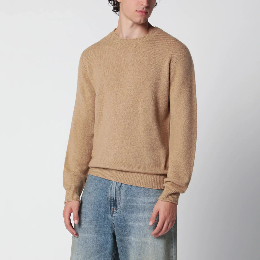 Roberto Collina Camel wool-blend sweater