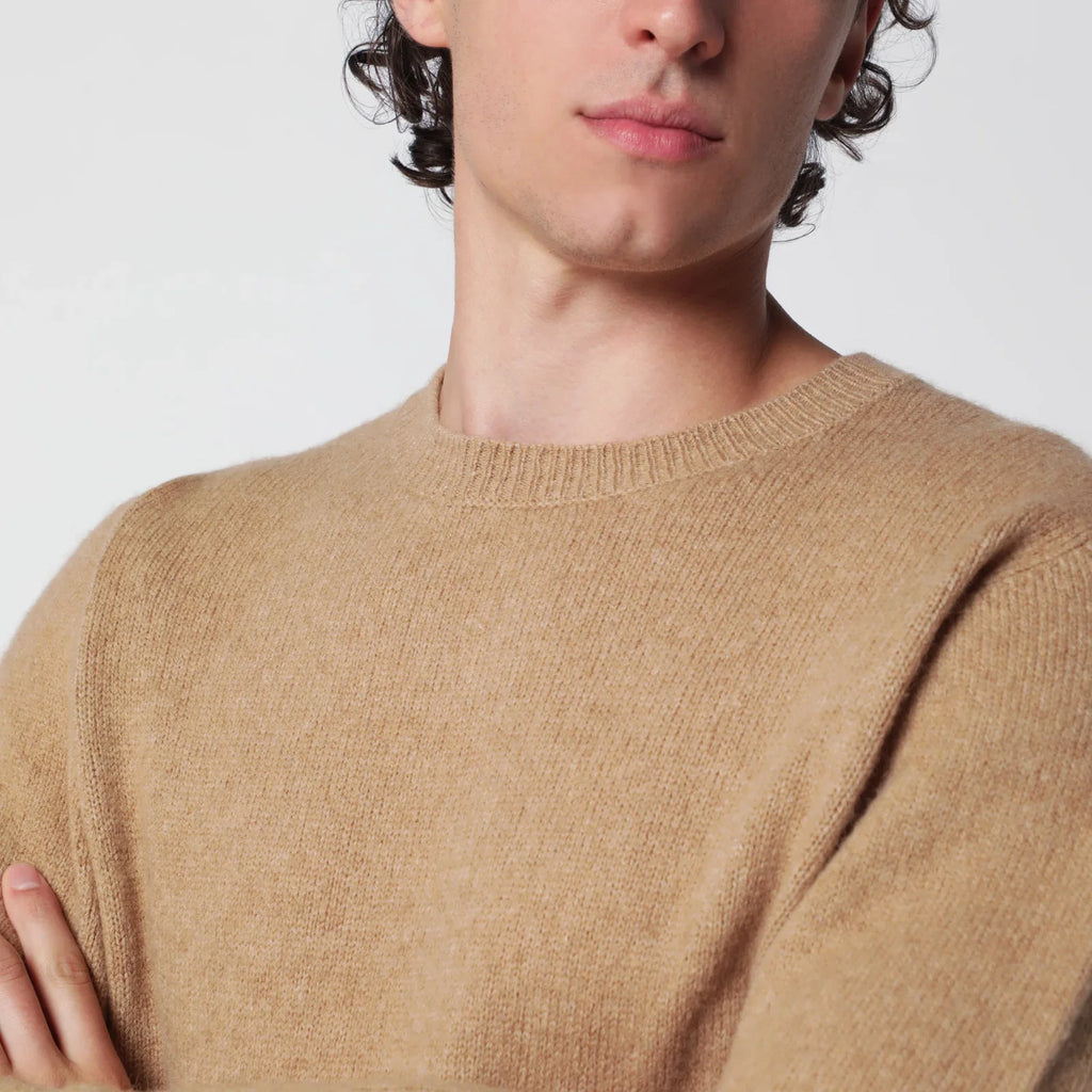 Roberto Collina Camel wool-blend sweater