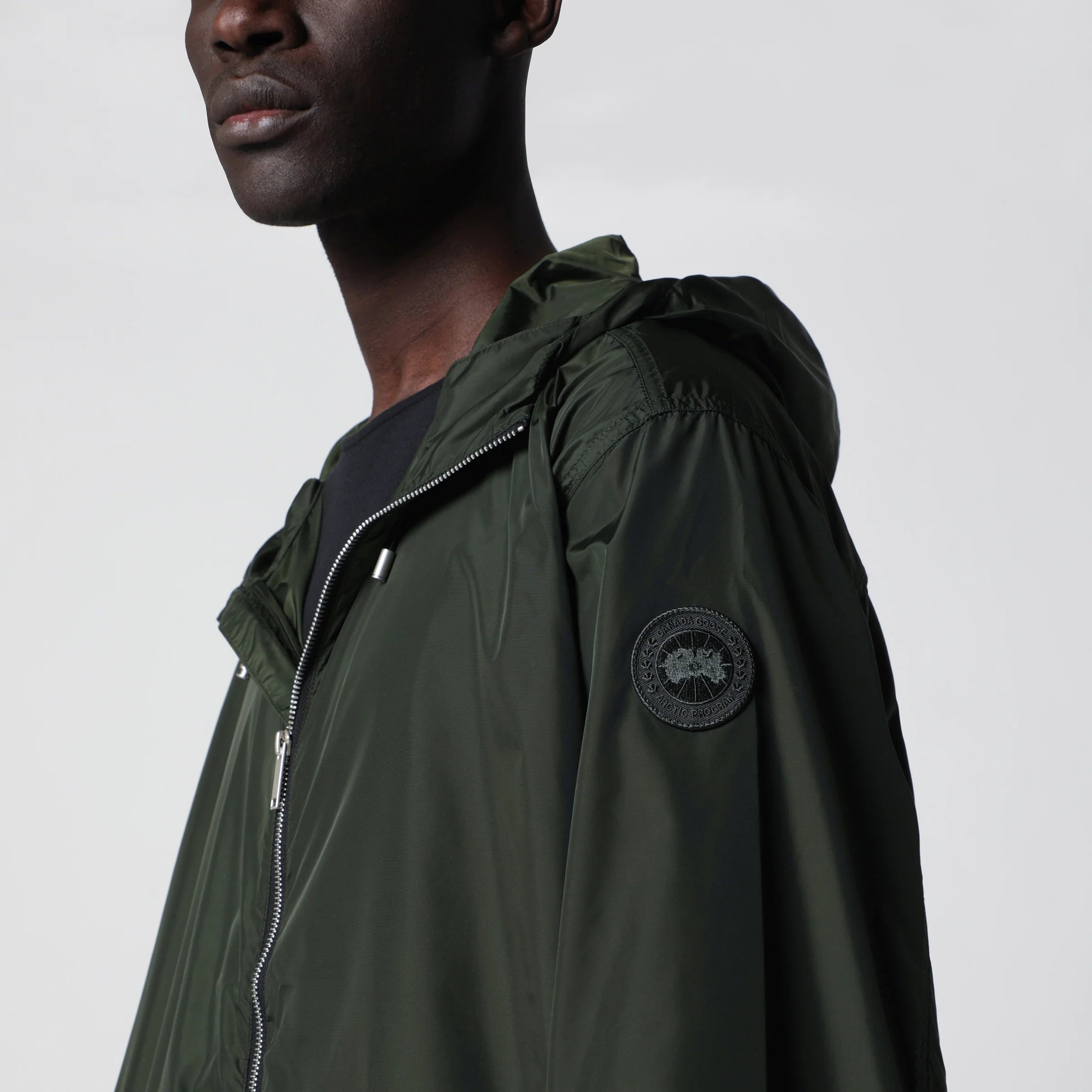 Canada Goose Drift khaki green hooded jacket