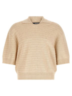 Jacquemus Le Polo Maille Chevron Polo Shirt